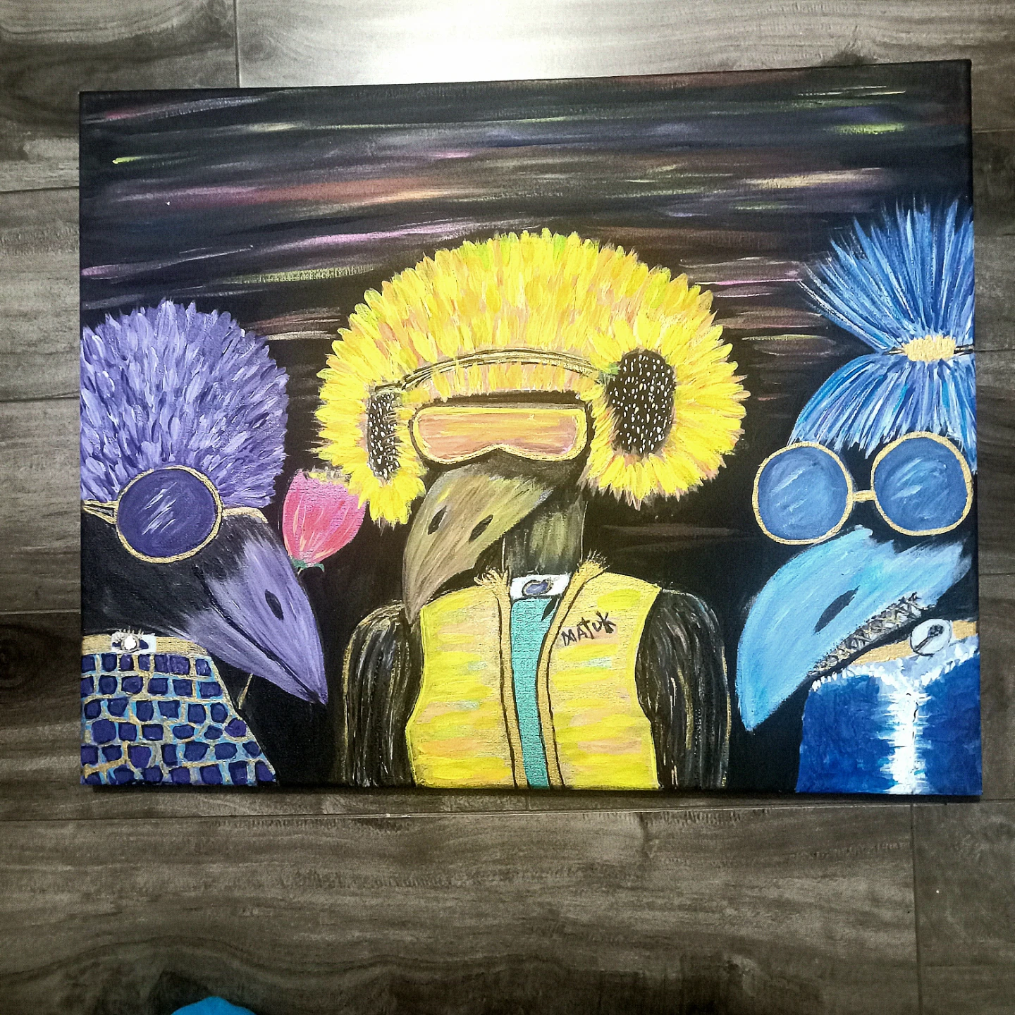Unique Crow Art Painting