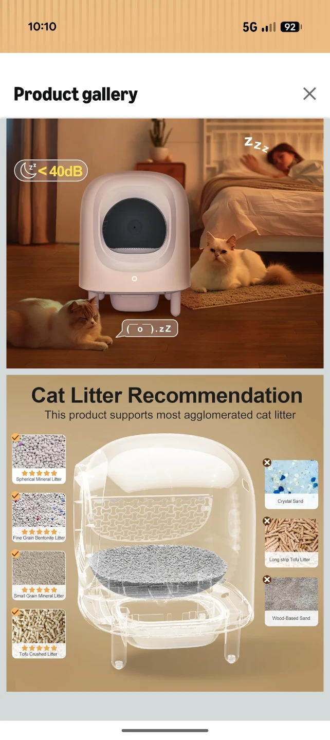 Self-Cleaning Cat Litter Box with App Control - photo 4