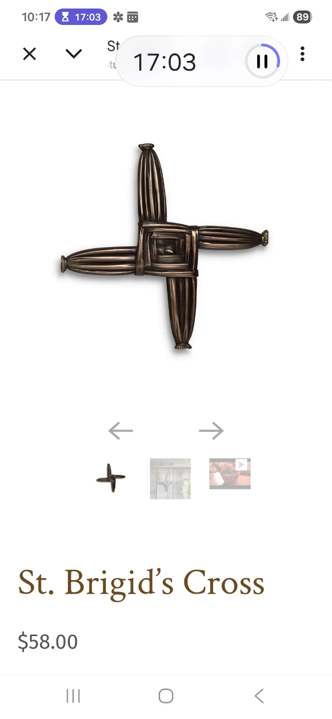 St Brigit's Cross Ornament - photo 4