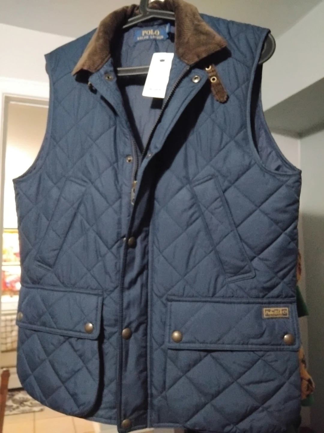 Polo Ralph Lauren Quilted Vest - Size S - Navy - photo 3