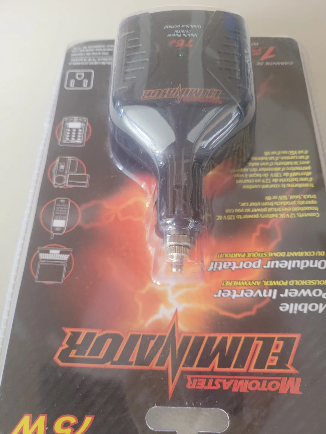Motomaster Eliminator Mobile Power Inverter 75W - photo 3