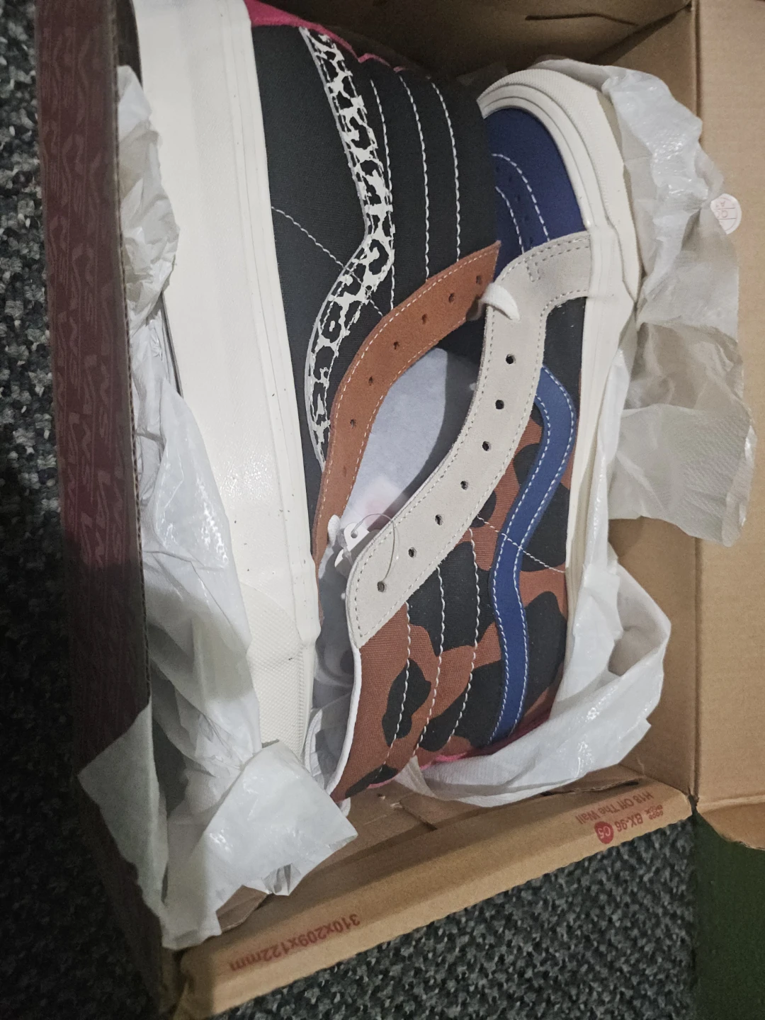 Vans Sk8-Hi High Top Sneakers - Camo & Leopard Print