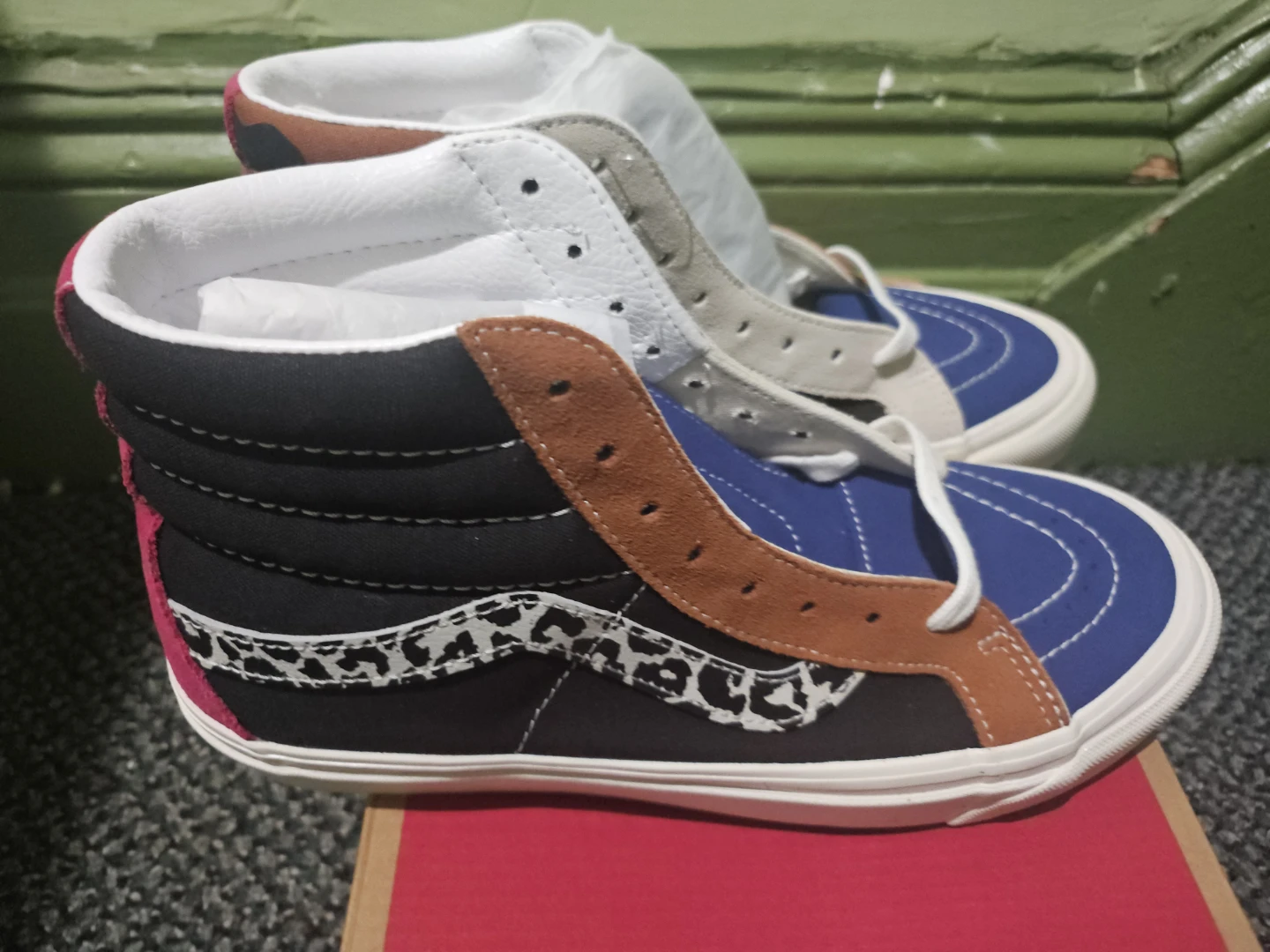 Vans Sk8-Hi High Top Sneakers - Camo & Leopard Print - photo 4