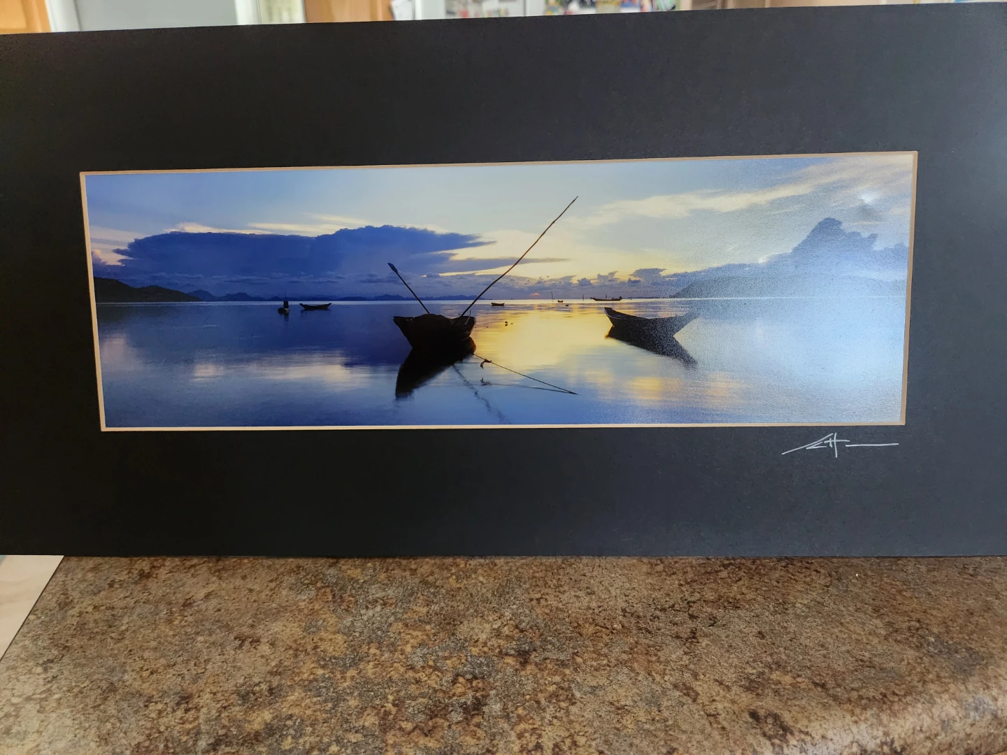 Framed Tropical Sunset Photo Prints (Set of 4) - photo 3