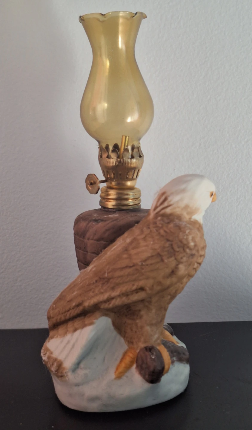 New Vintage Genuine Porcelain Oil Eagle lamp - photo 3