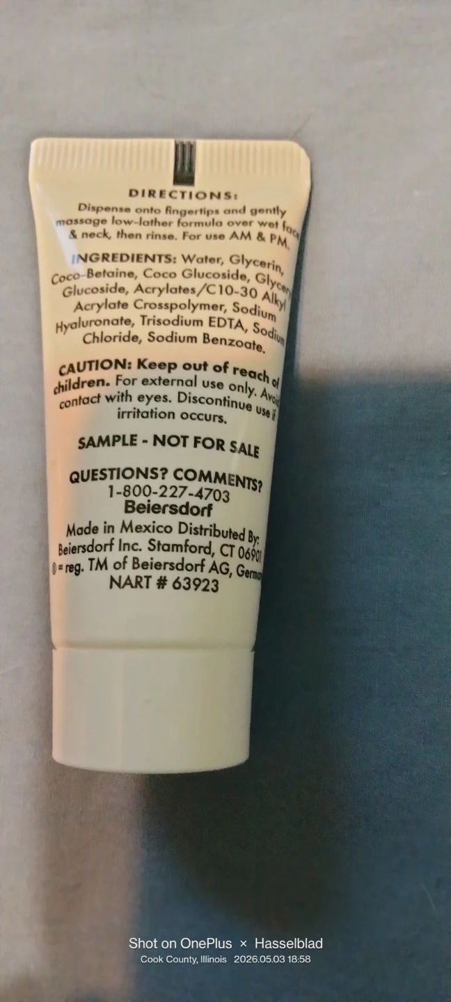 Eucerin Face Hydrating Cleansing Gel (20ml) - Pack of 11 - photo 2