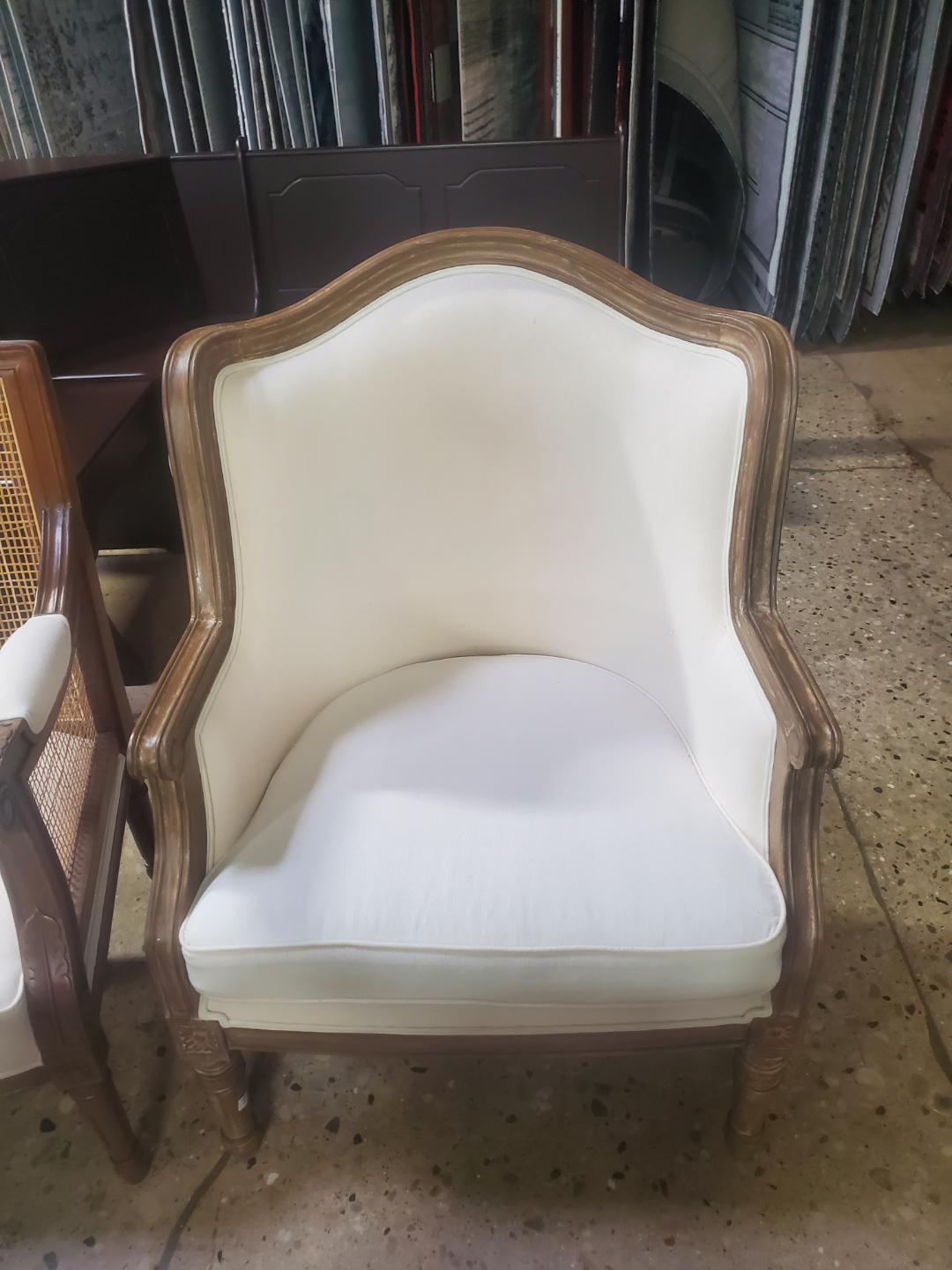 Upholstered Traditional French-style  accent chair(New)