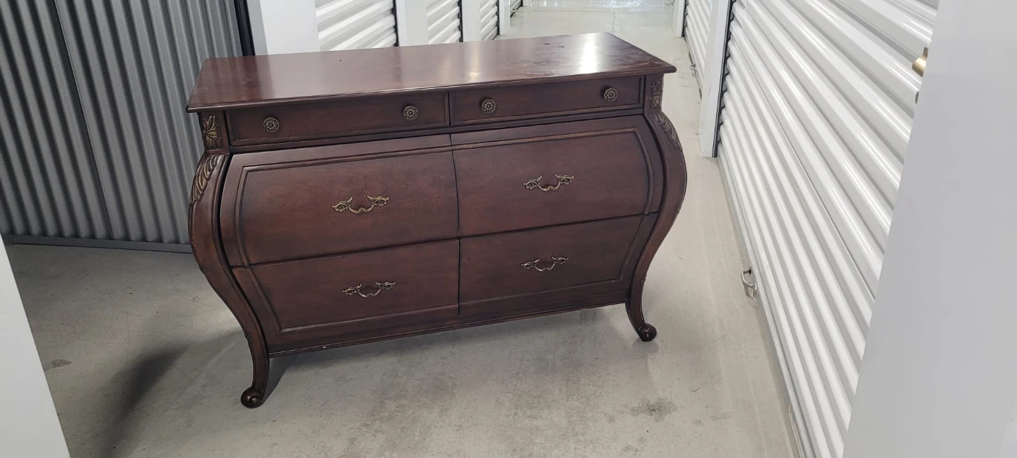 Dark Wood Dresser with Ornate Handles - photo 5