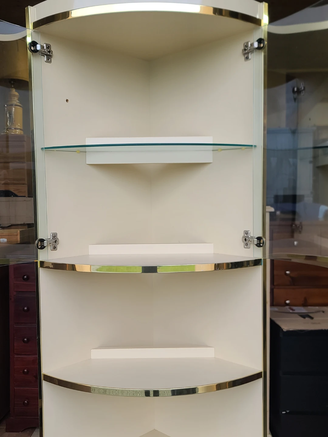 Corner Display Cabinet with Glass Doors - photo 4