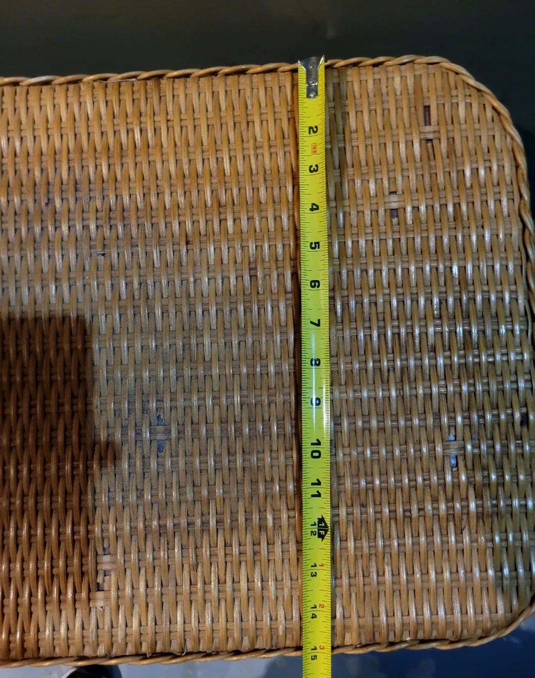 Wicker Side Table with Shelf🥕🌱 bingo - photo 3