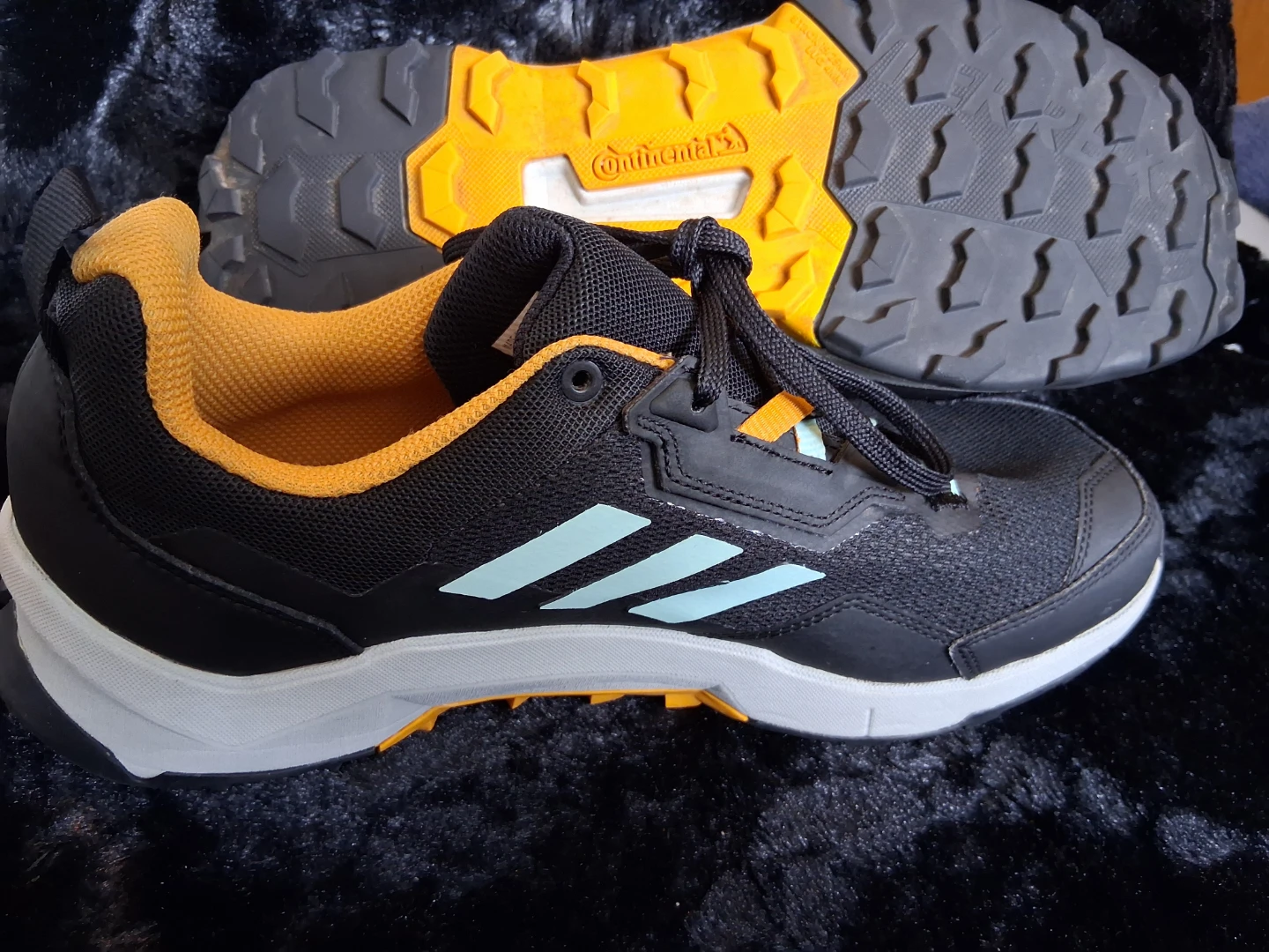 Adidas Terrex Trail Running Shoes Black/Orange Size 8 - photo 5