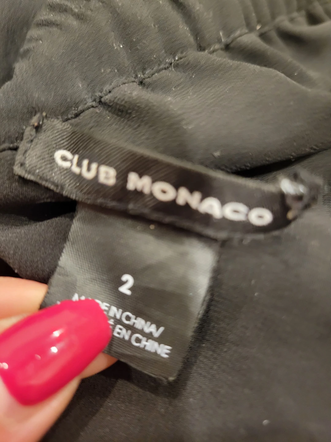 Club Monaco Black Pleated Lace Trim Skirt - Size 2 - photo 3