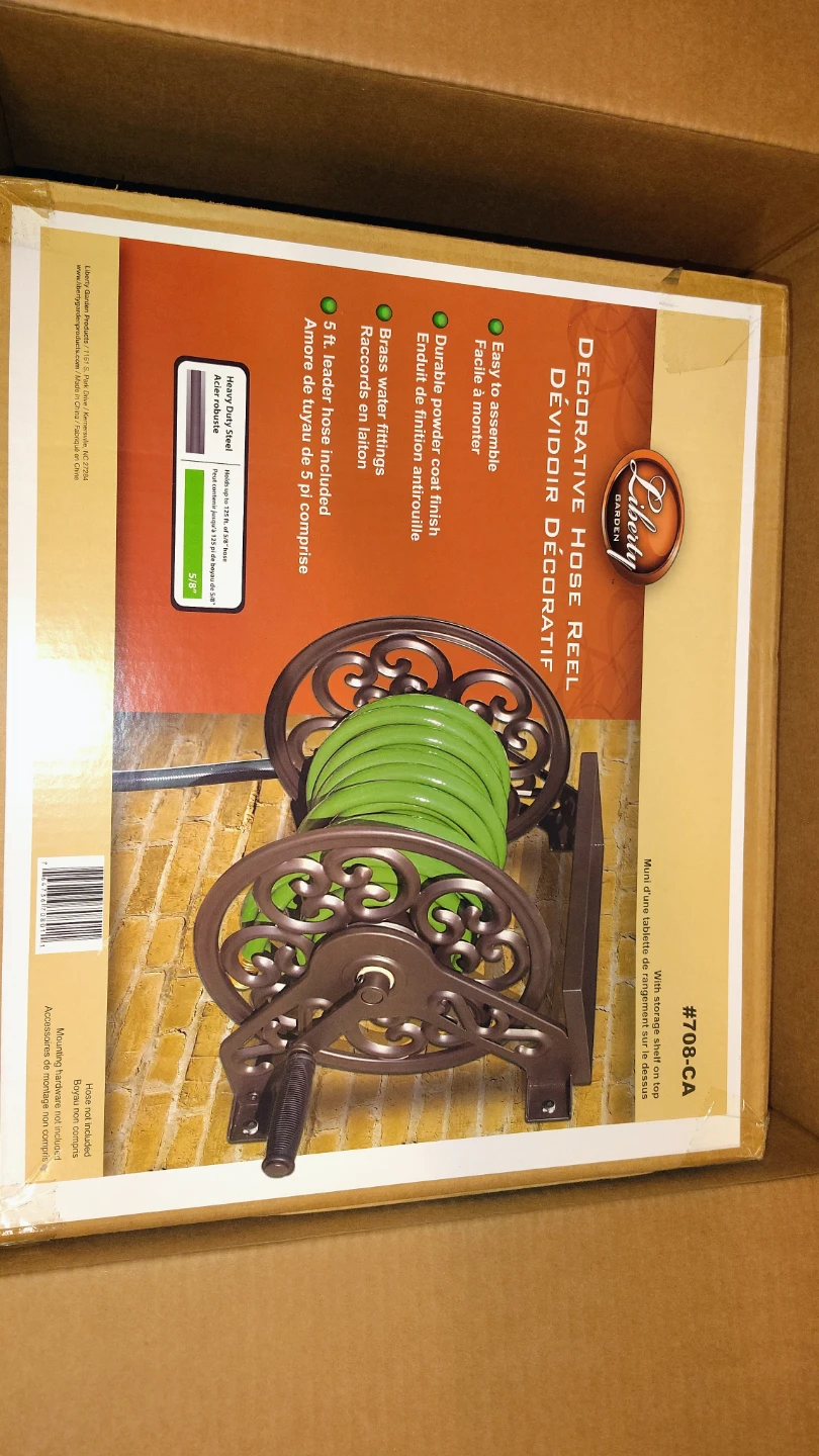 Liberty Garden Decorative Hose Wall Mounted Reel LBG-704