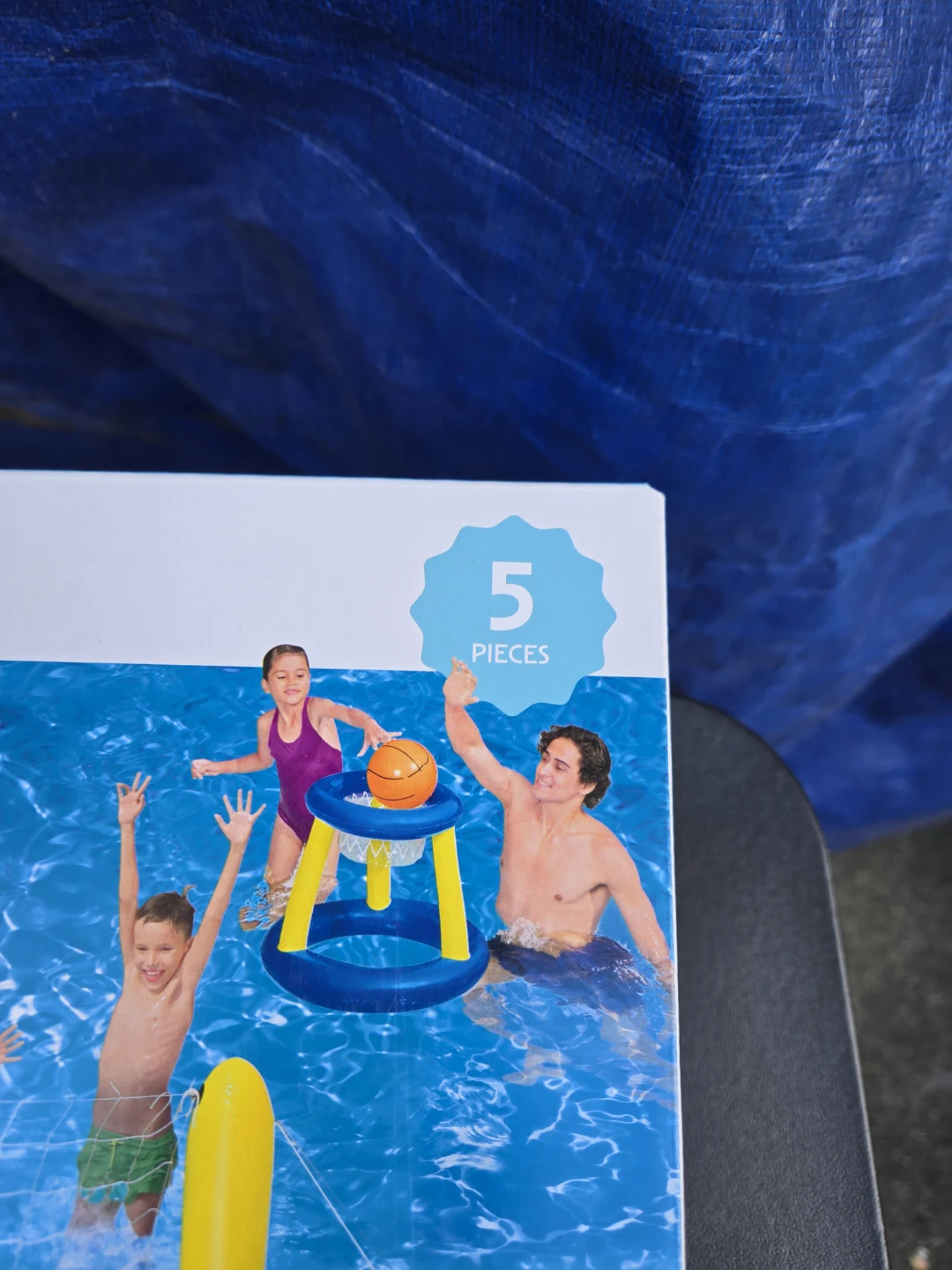 Brand new bluescape inflatable basketball and volleyball set - photo 3