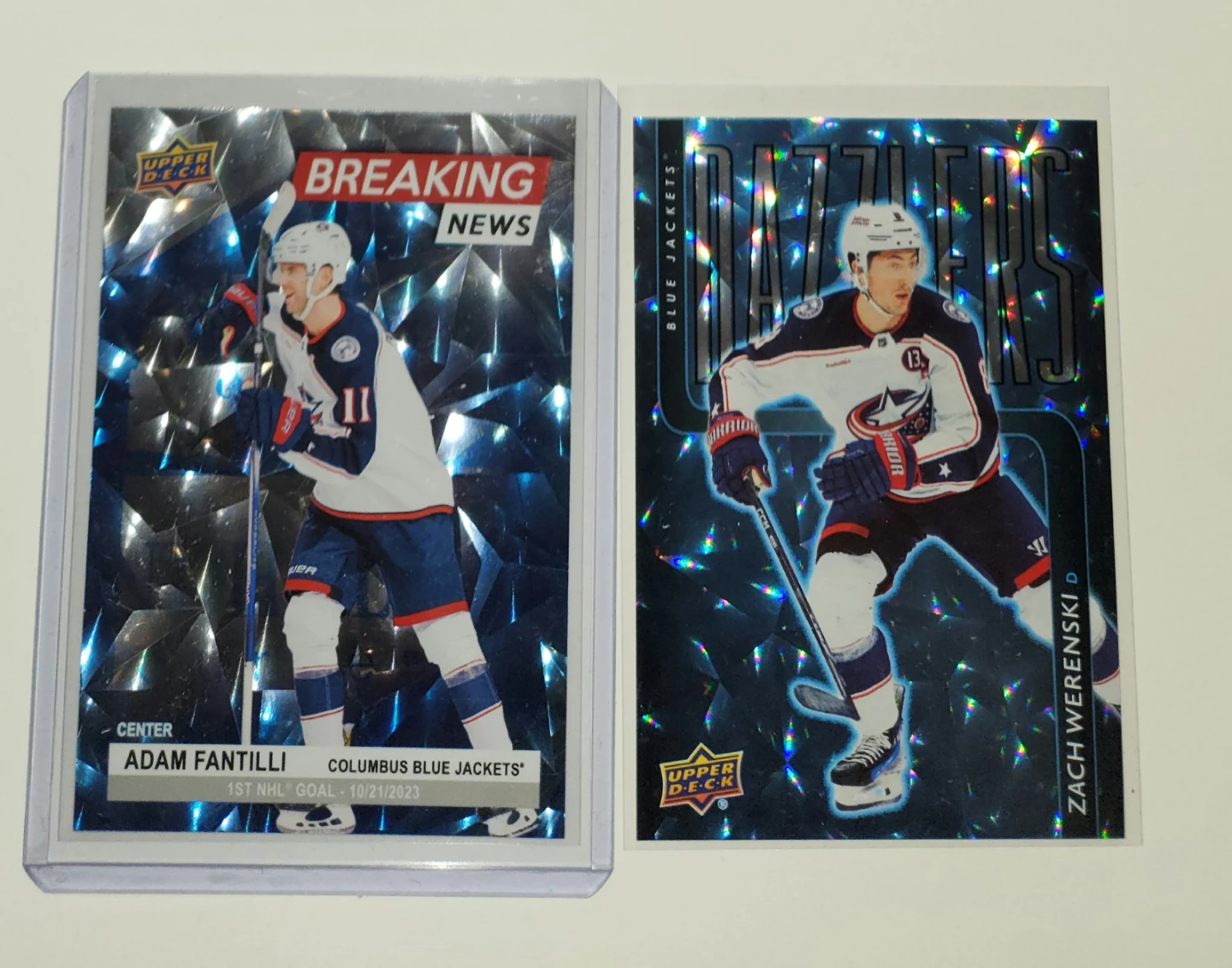 Pick Up x2 Columbus Blue Jackets Hockey Cards