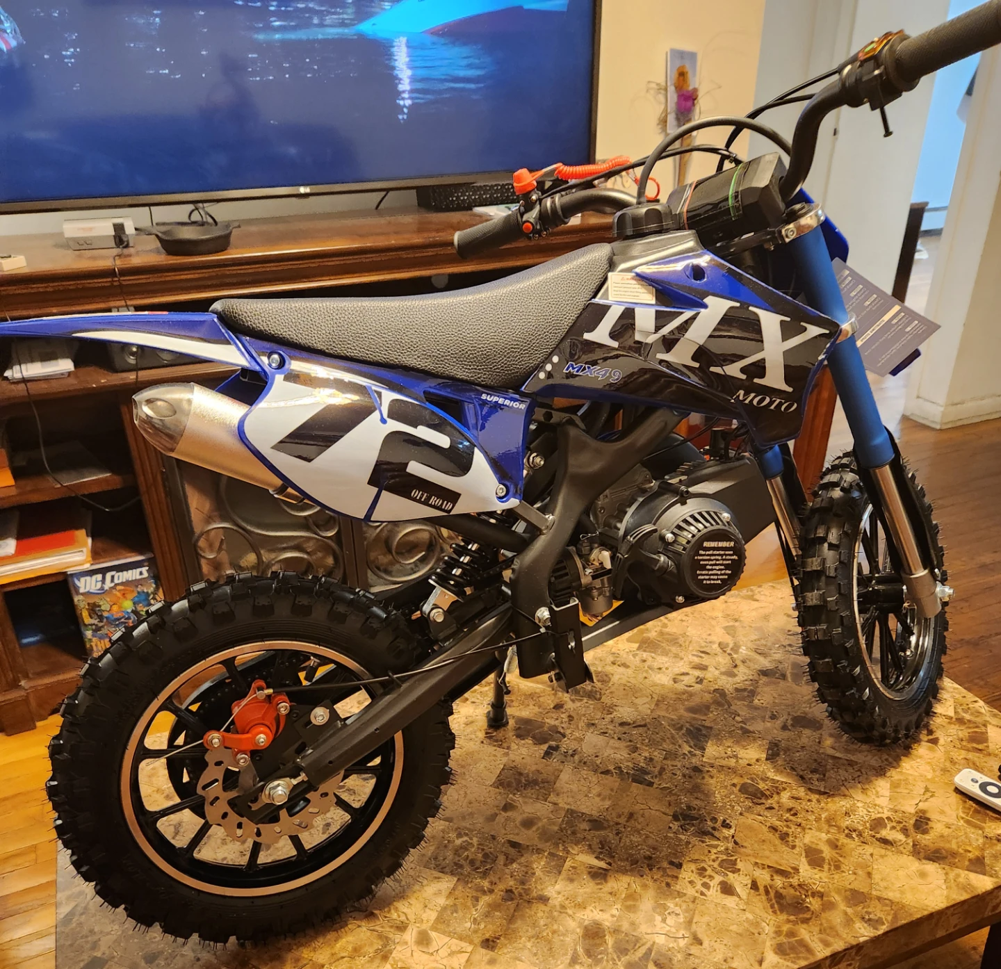 50cc Kids MX Moto Gas Dirt Bike with Gear - photo 3