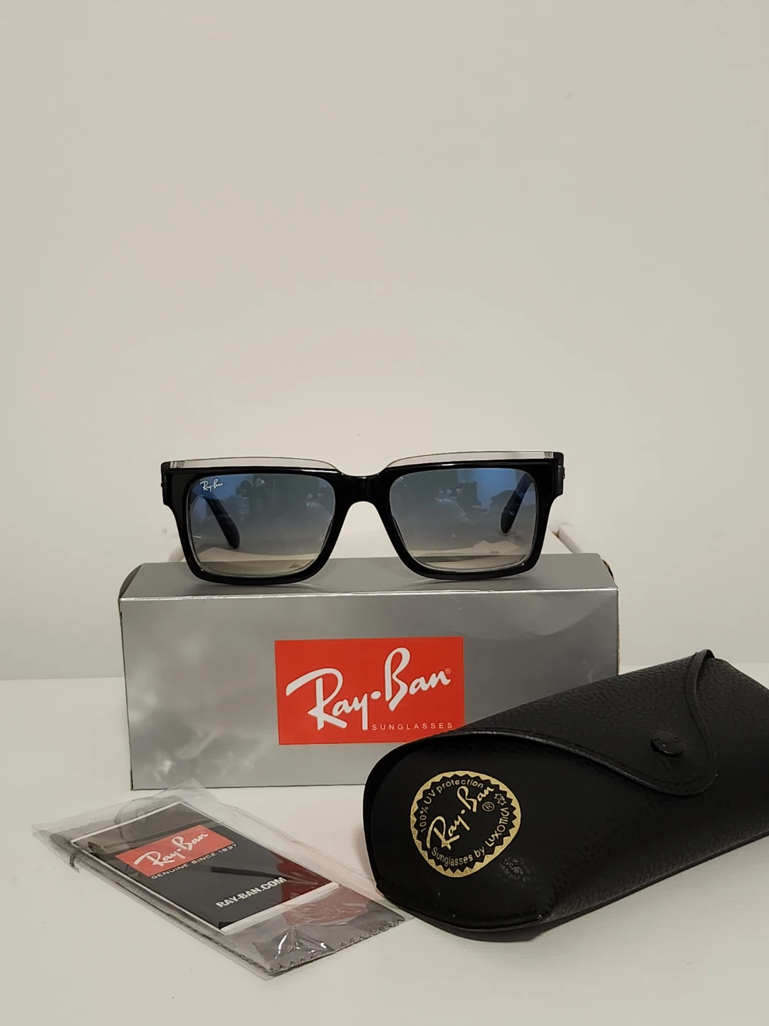 Ray-Ban RB2191 Inverness Black Blue Gradient NEW Full Set