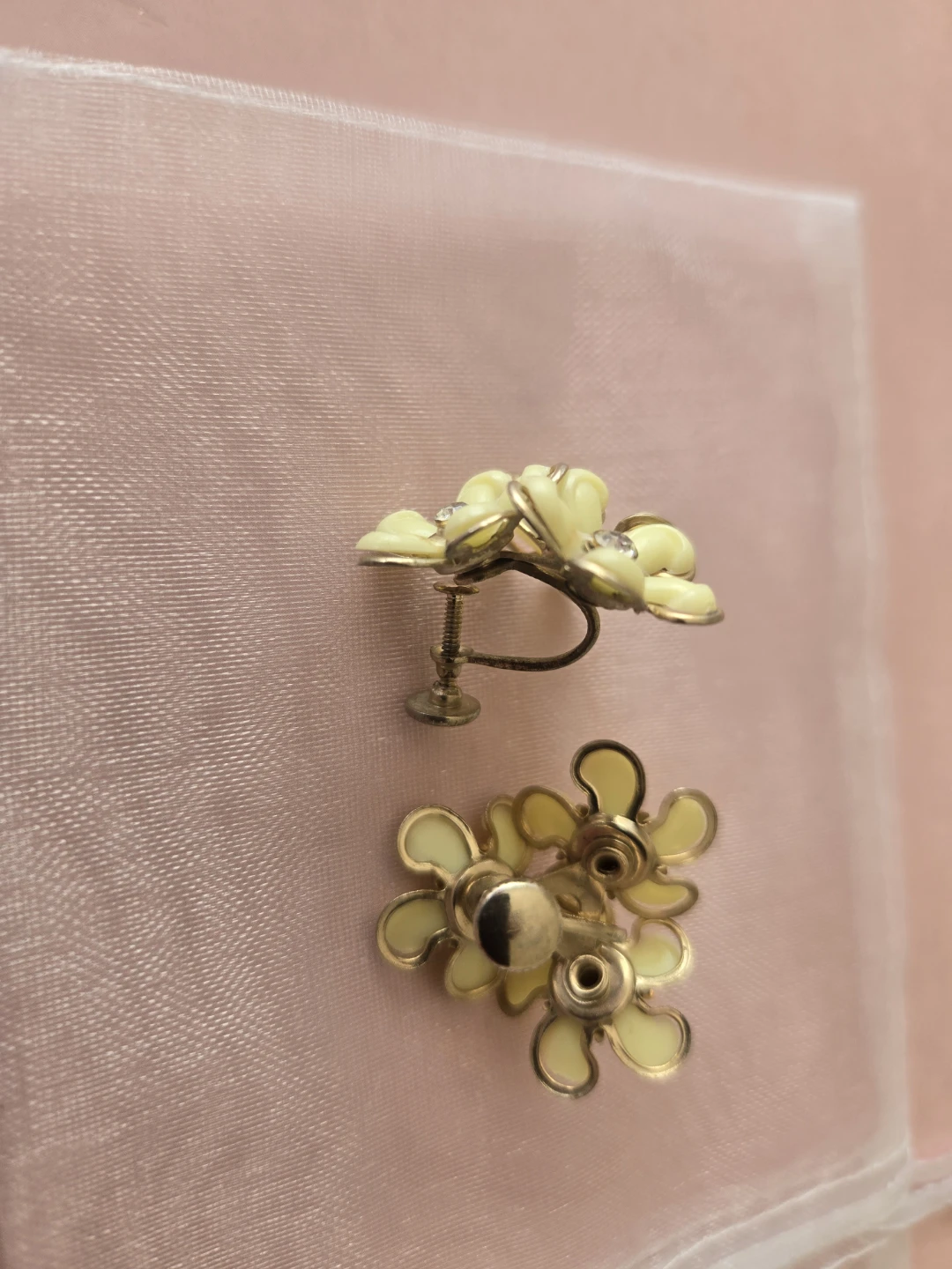 Vintage Triple Flower Earrings - photo 3