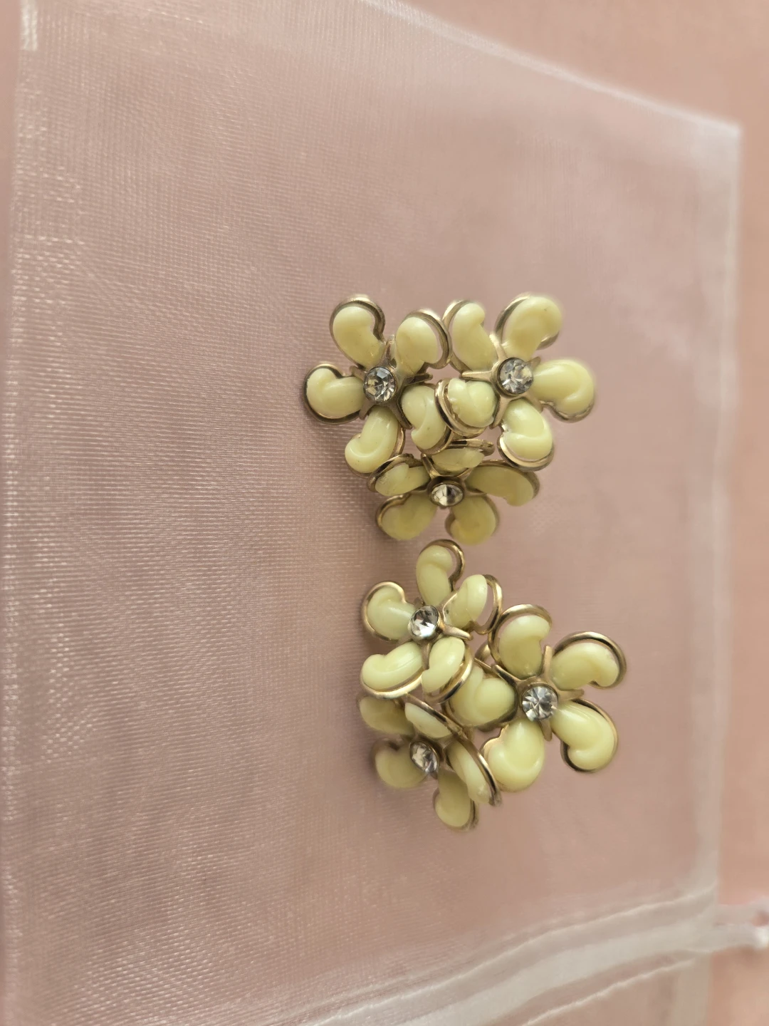 Vintage Triple Flower Earrings - photo 4