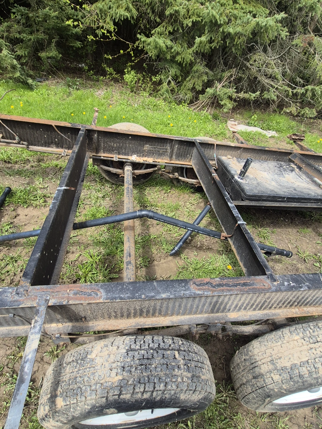 Trailer Frame with Axles and Tires - photo 2