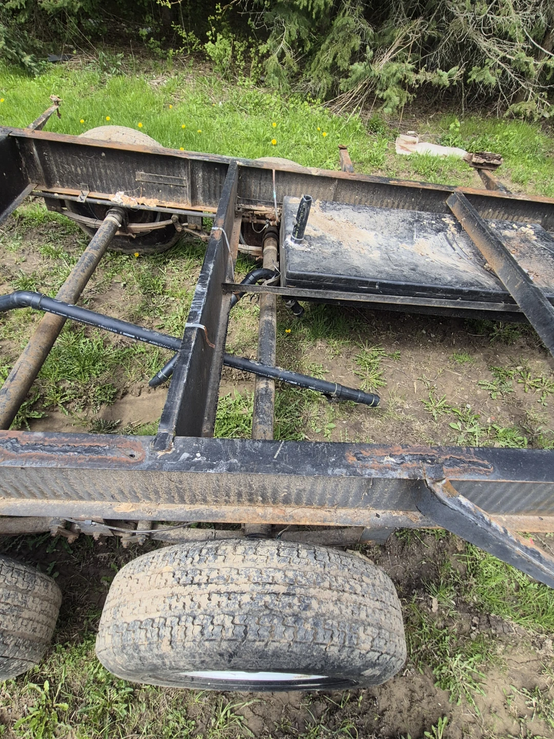 Trailer Frame with Axles and Tires - photo 3