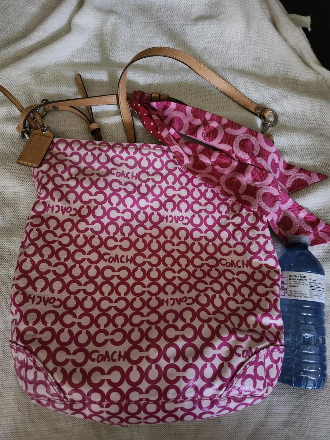 Coach Signature Pattern Shoulder Bag and scarf - photo 2