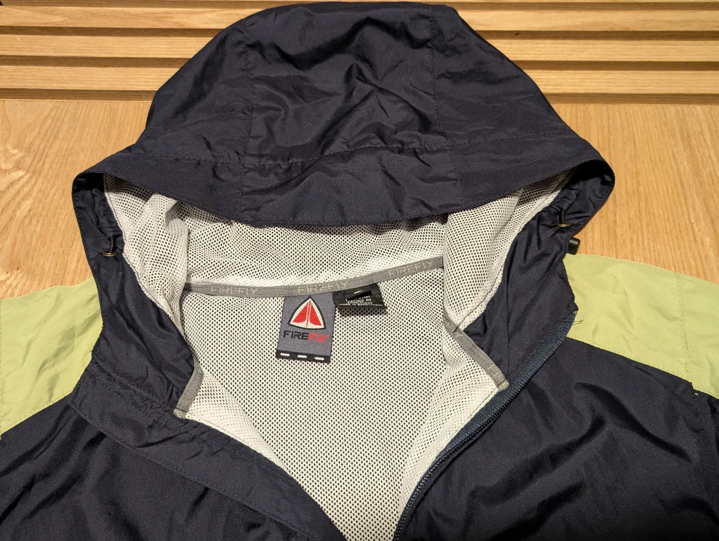 NEW: Women's Firefly Navy & Green Windbreaker Jacket - photo 2