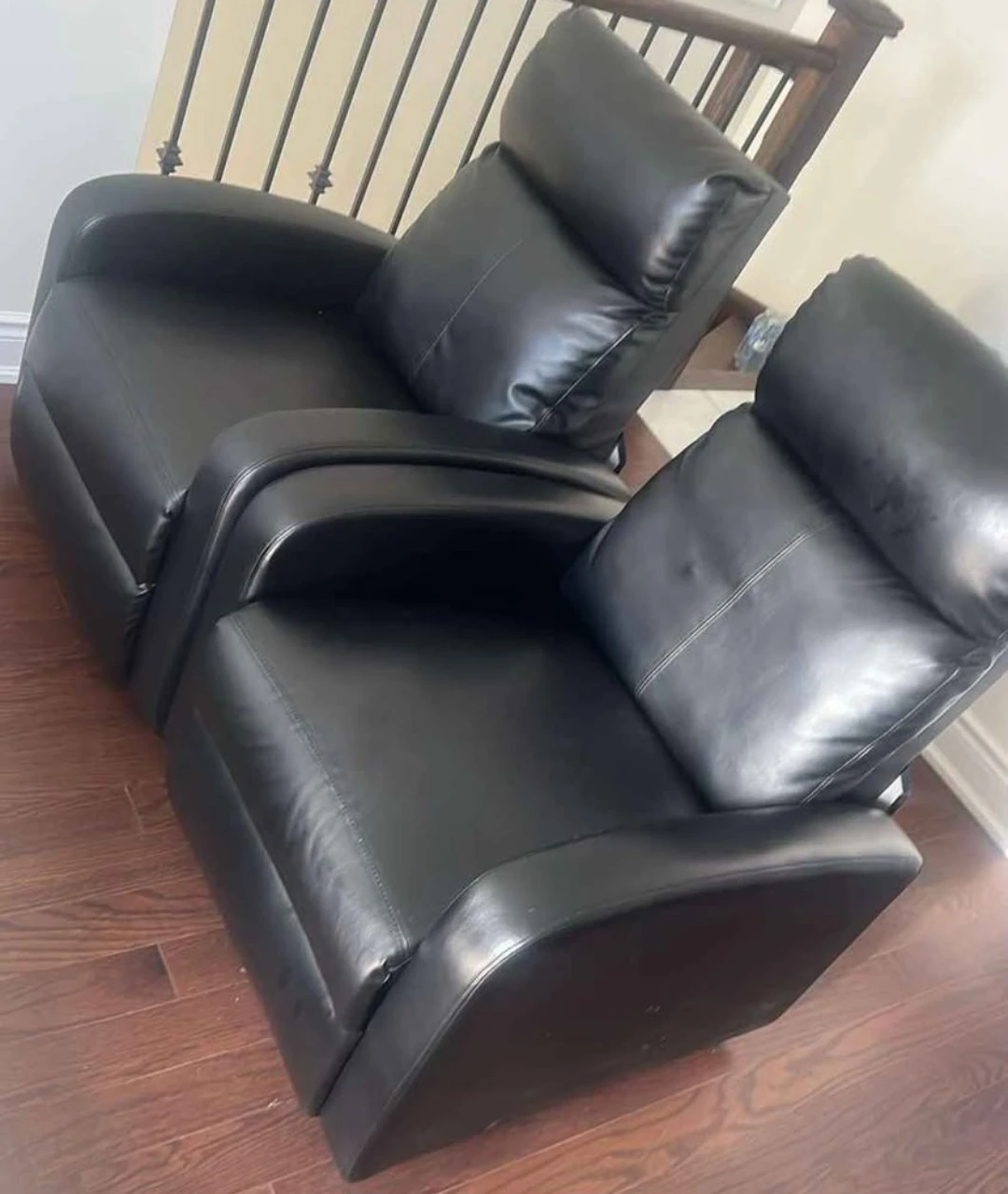 2 Recliner massager chairs like new barely used moving sale