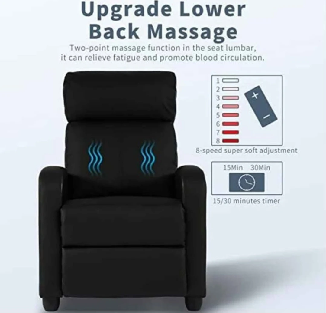 2 Recliner massager chairs like new barely used moving sale - photo 4