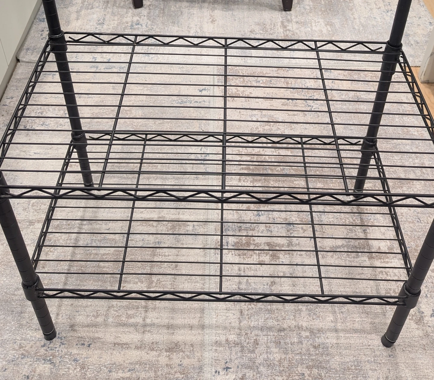 Black Wire Shelf Unit