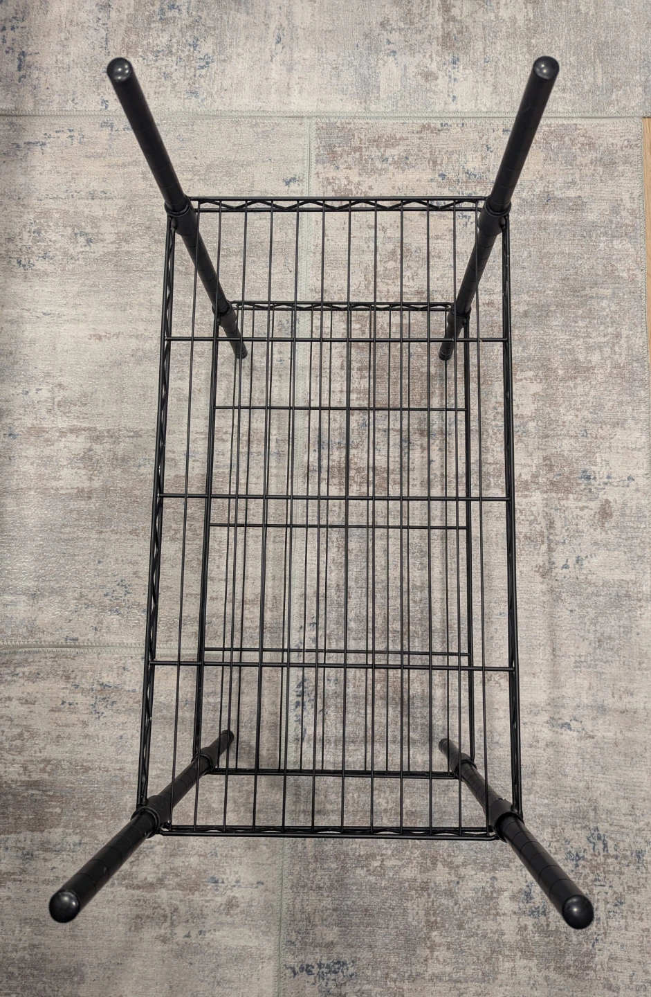 Black Wire Shelf Unit - photo 2