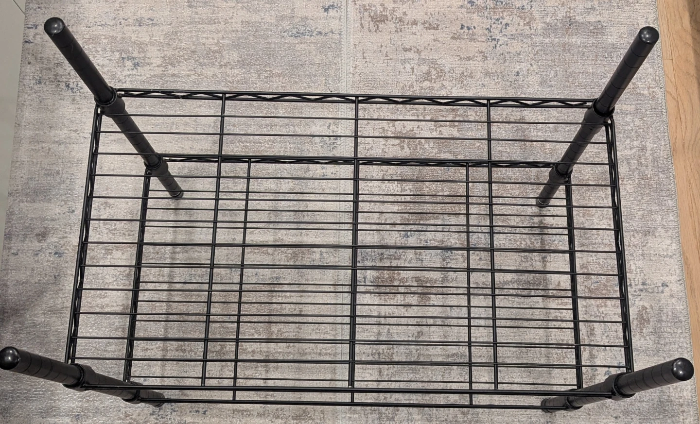 Black Wire Shelf Unit - photo 3