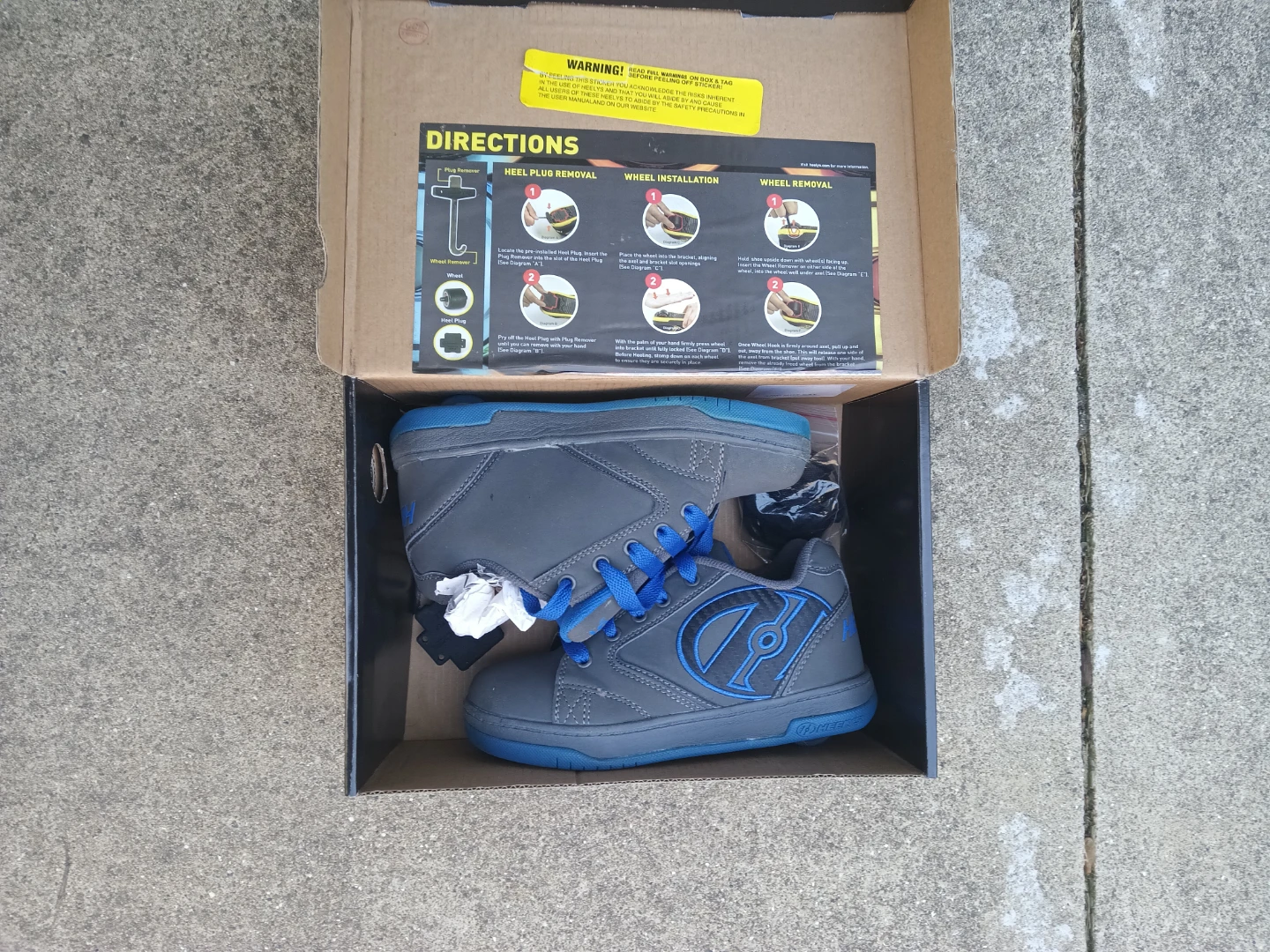 Heelys Grey & Blue Roller Shoes - photo 2