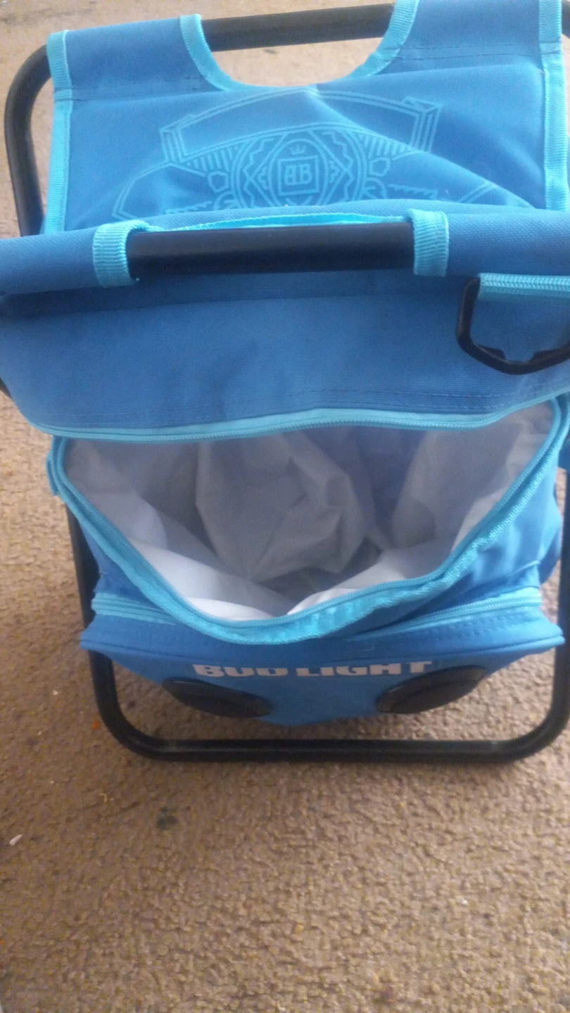 Bud Light Blue Cooler Chair with Speakers - photo 2