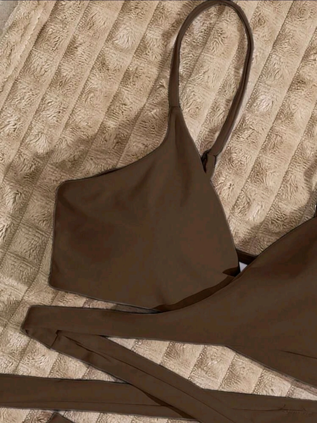 Brown High-Waisted Bikini Set - photo 4