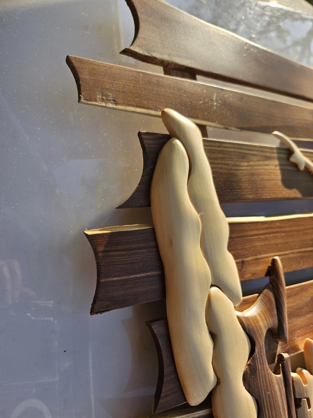 Wooden Ship Wall Art,small damage - photo 3