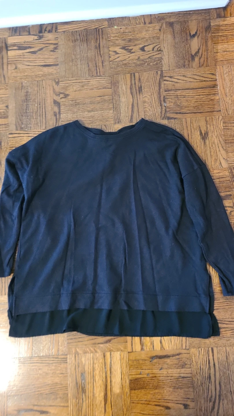 IMNYC Isaac Mizrahi Black Long Sleeve Top