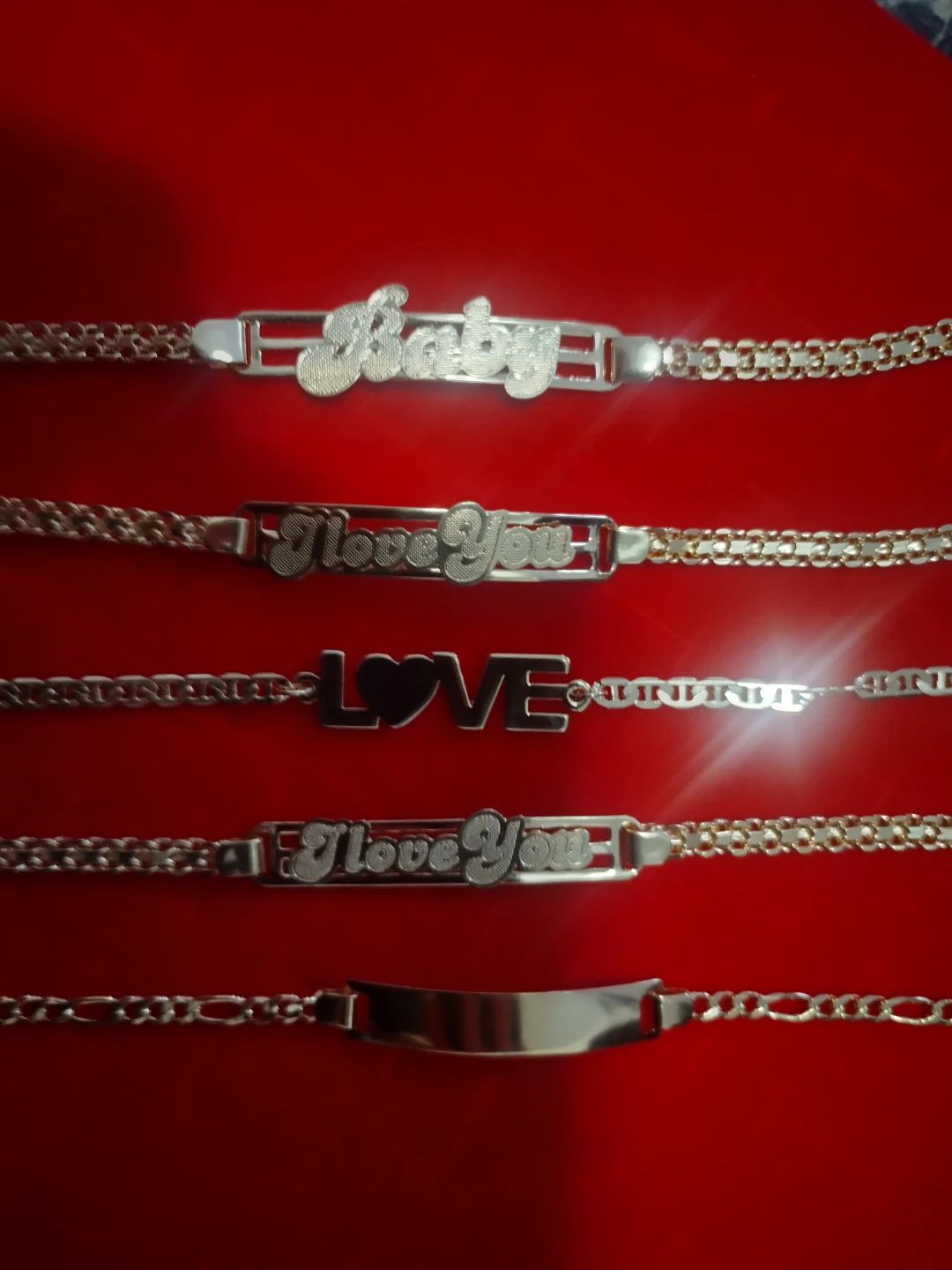 Lot of 5 Goldfilled Plated  Bracelets