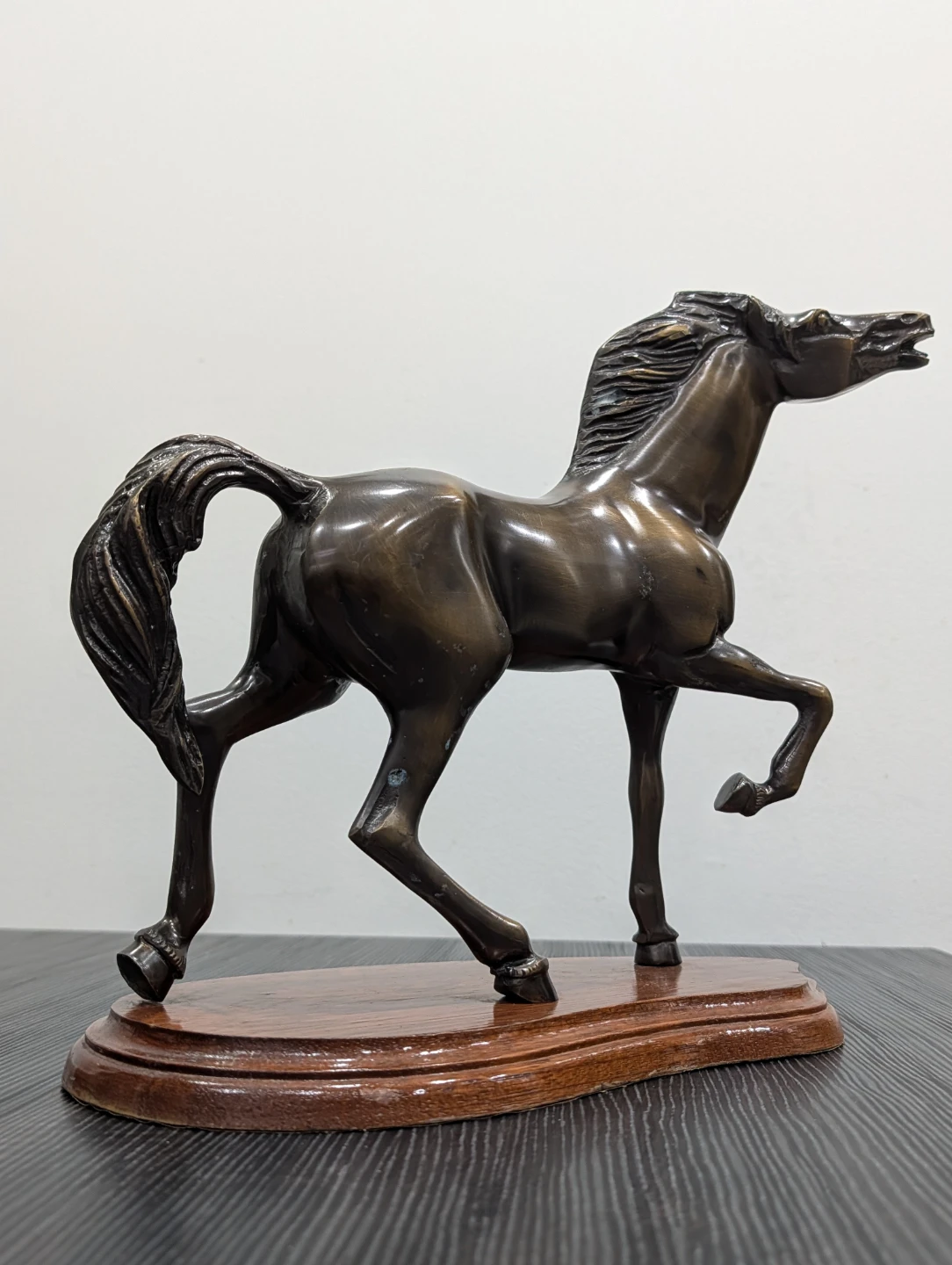 Horse Statues on Wooden Bases (Set of 2) - photo 4