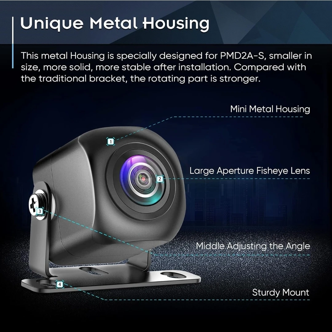 Backup Camera - 1080P Metal Housing, 170 Degree Wide Angle - photo 2