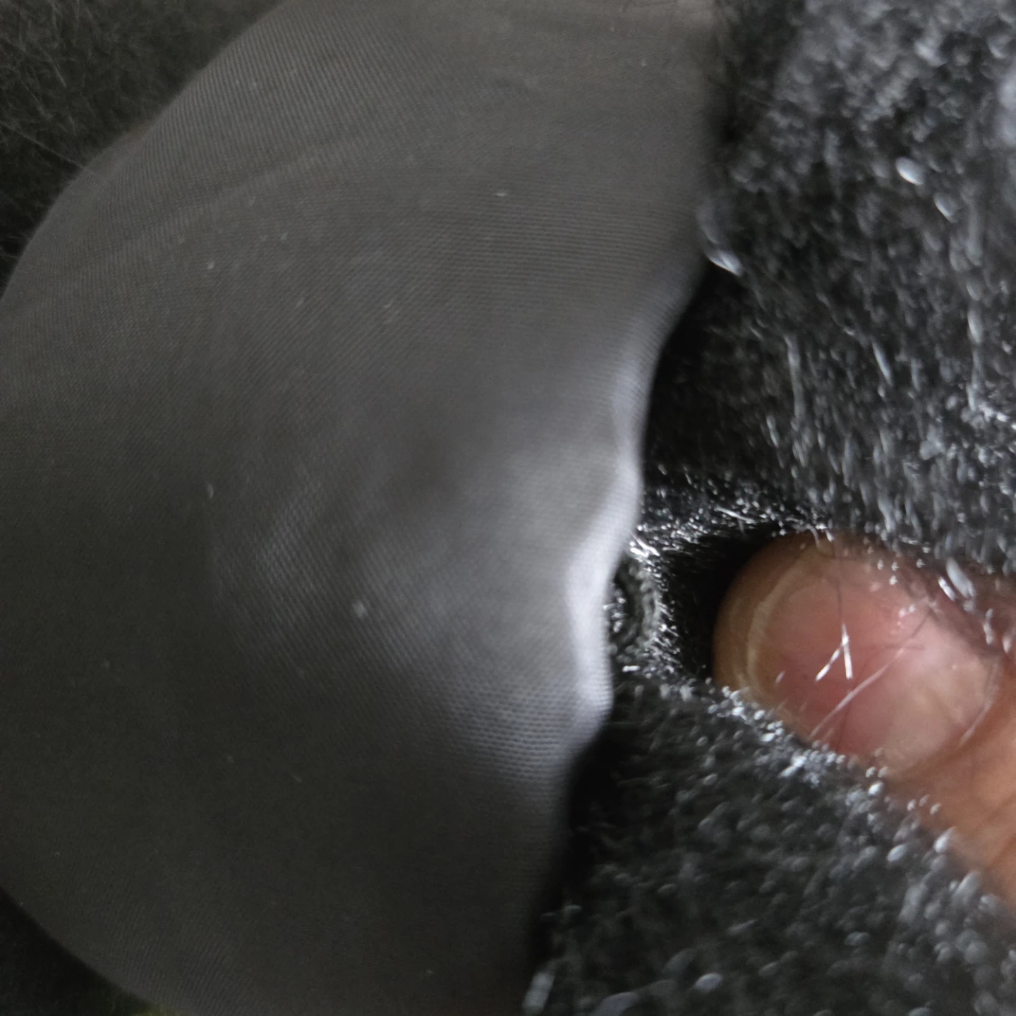 Black Faux Fur for jackets hood Scarf/Neck Warmer - photo 3