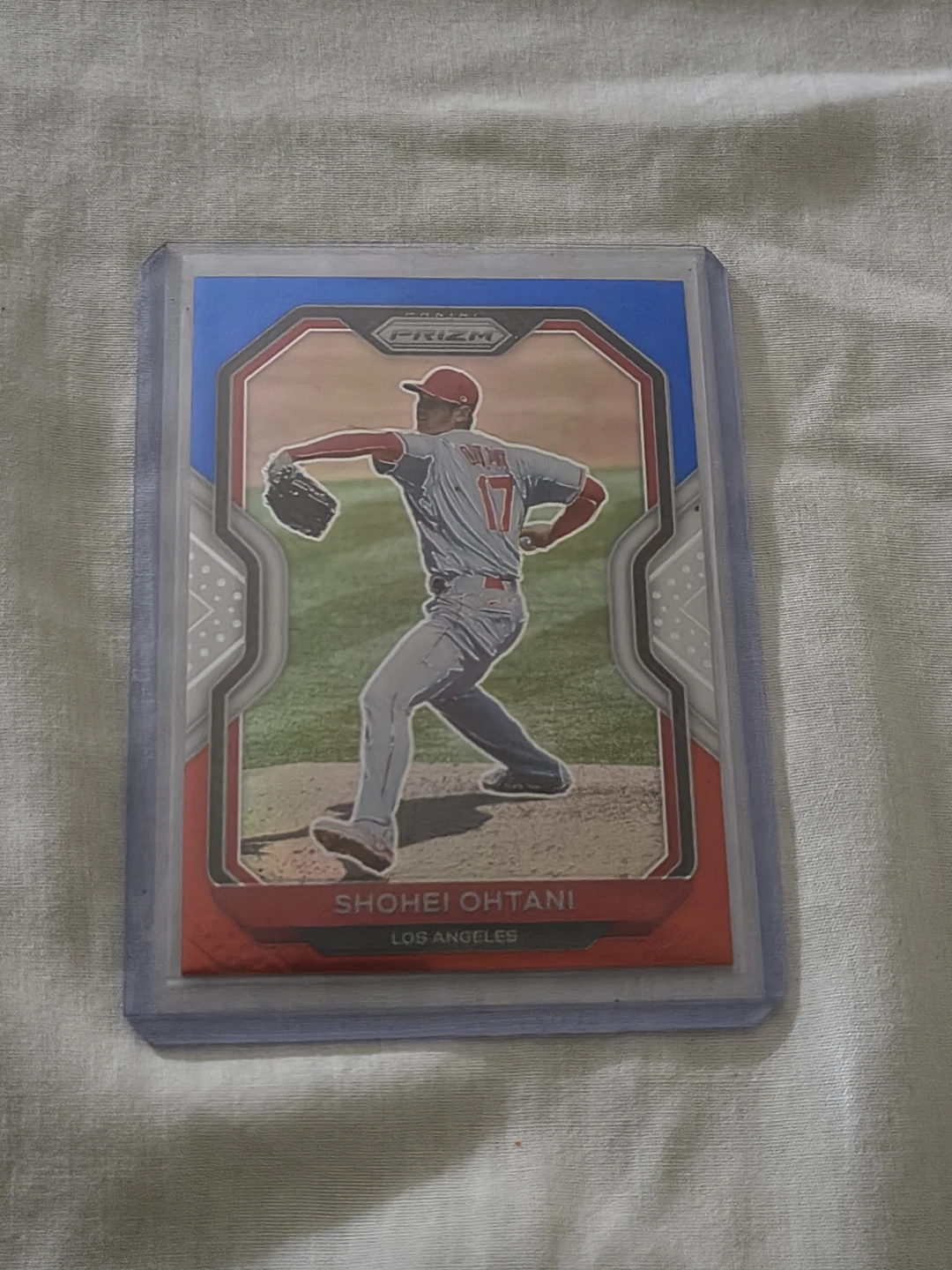 2021 Panini Prizm Prizms Red White and Blue #183 Shohei Ohtani
