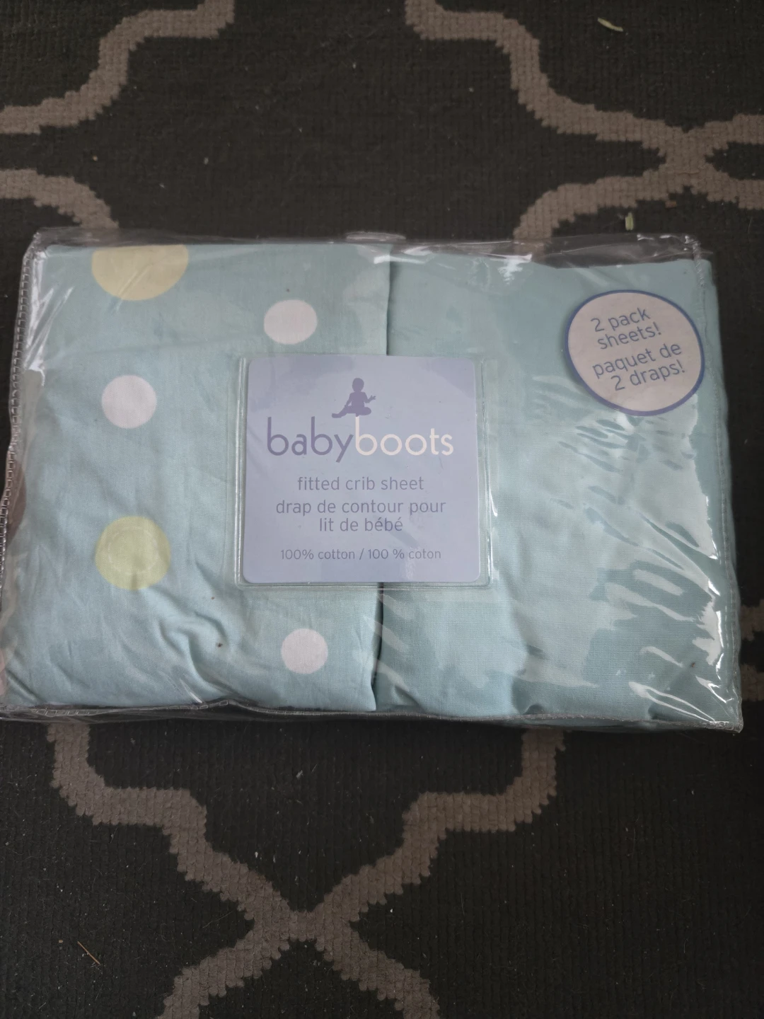 babyBoots Fitted Crib Sheets - 2 Pack