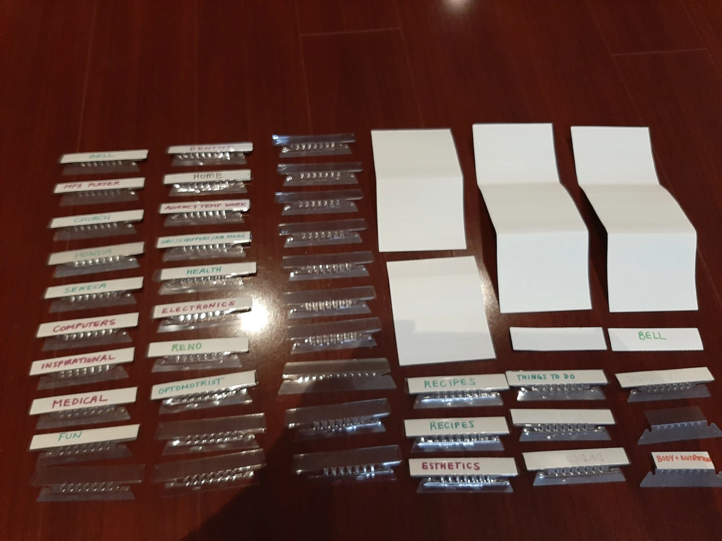 Bundle of Hanging File Folder Tabs