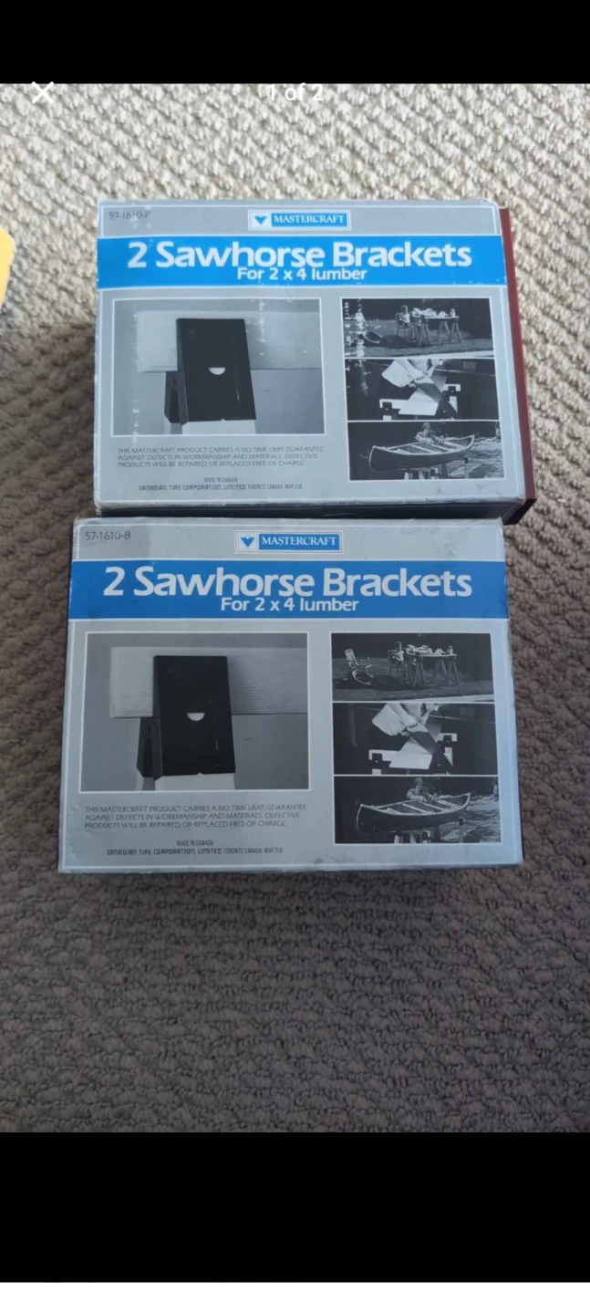 Mastercraft 2 Sawhorse Brackets for 2x4 Lumber