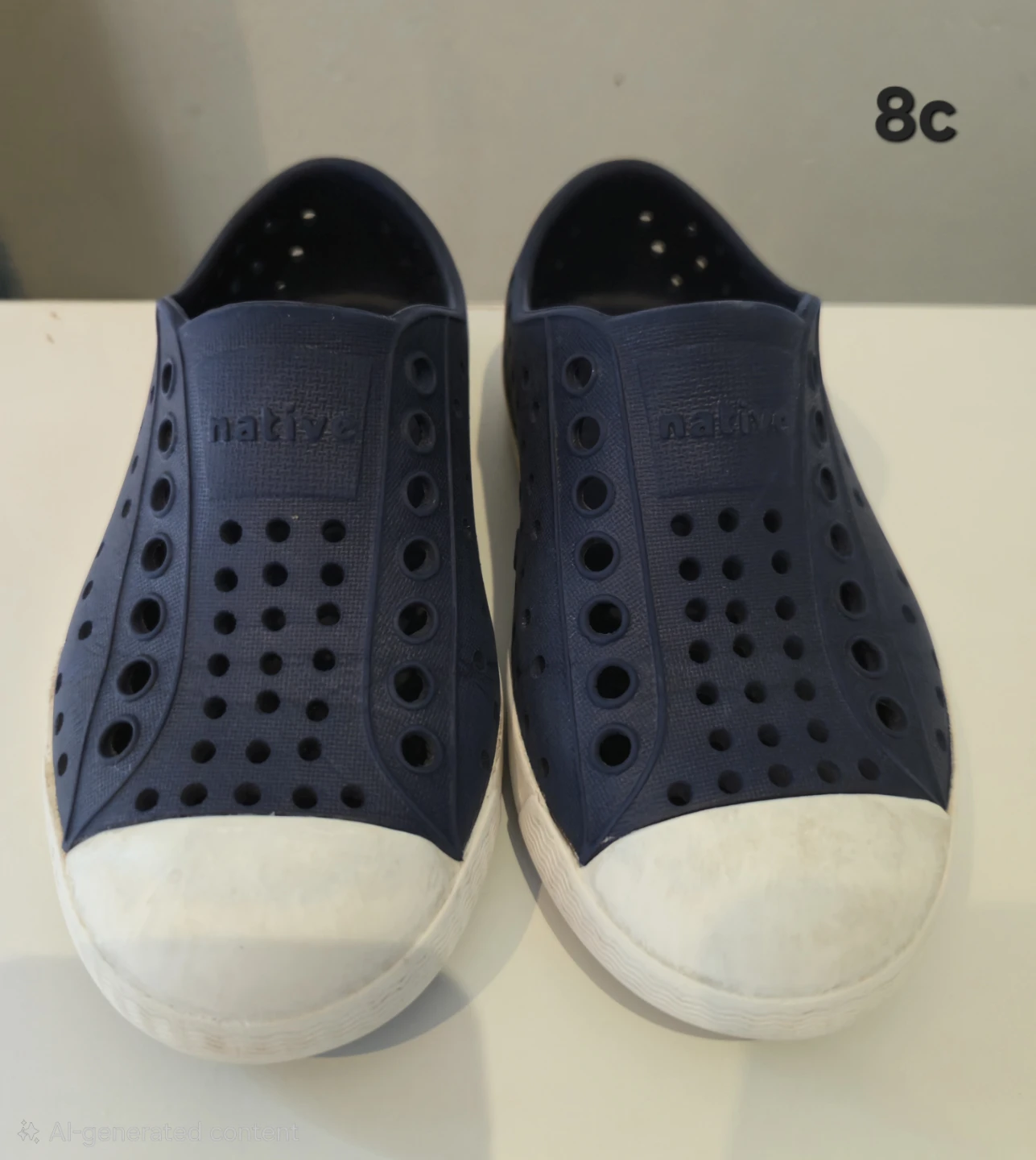 Kids Native Jefferson Shoes - Navy/White 8c - photo 2