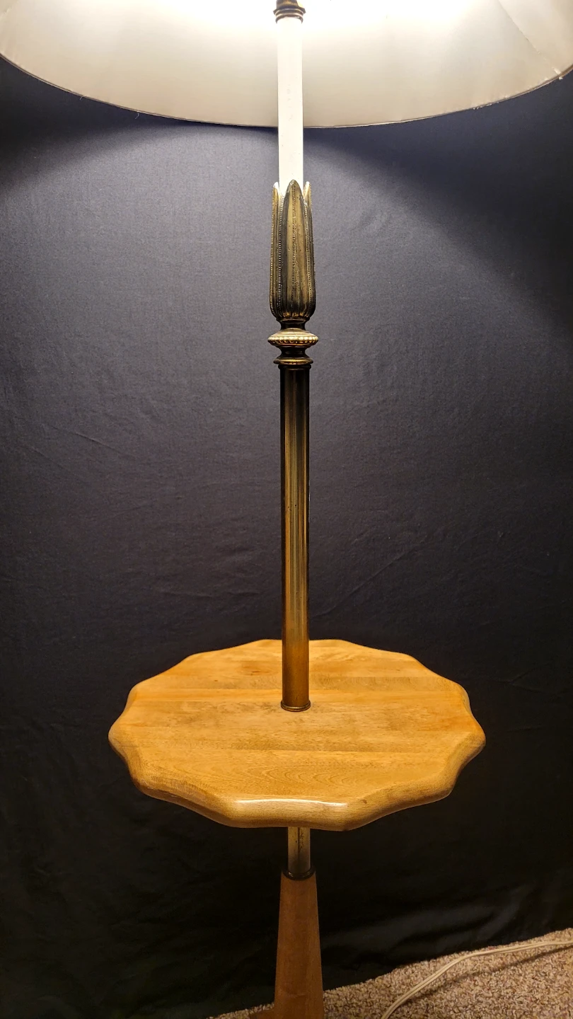 Vintage Floor Lamp w/ Table - photo 3