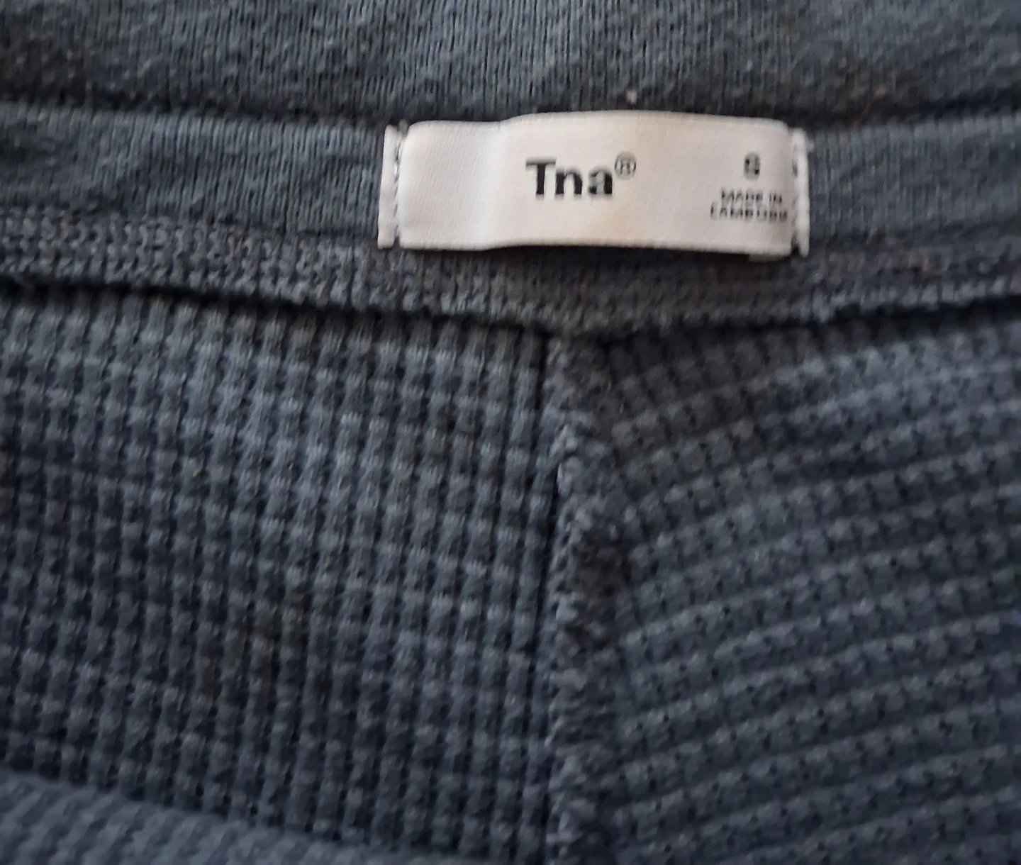 Tna Waffle Knit Shorts Size S - photo 2