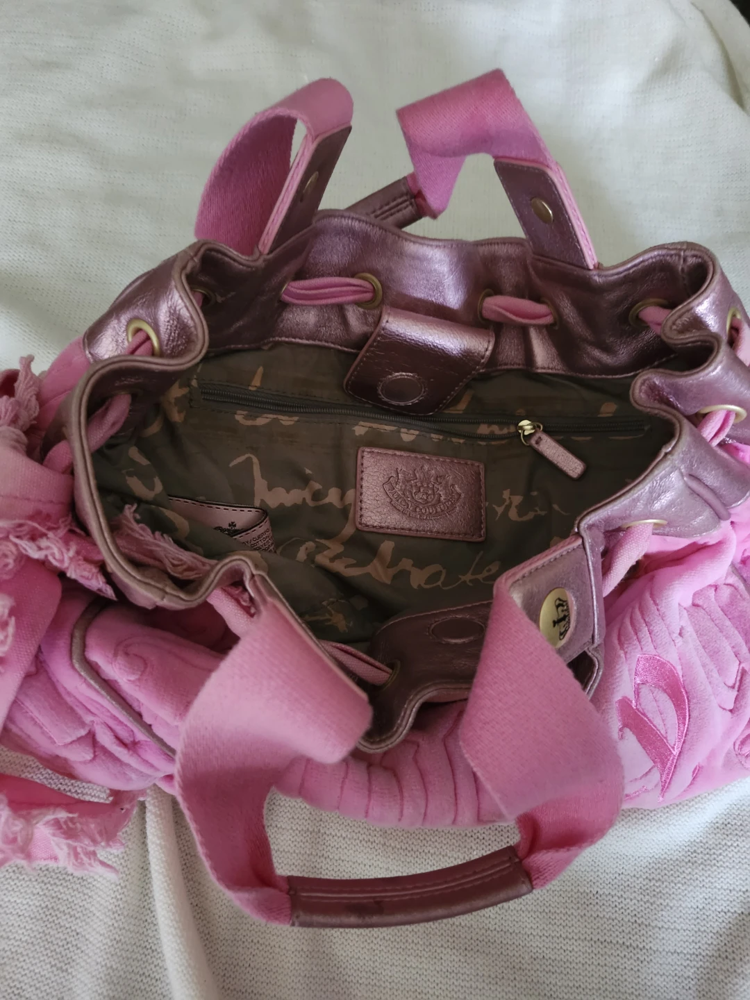 Juicy Couture Pink Velour Bag Very Rare - photo 2