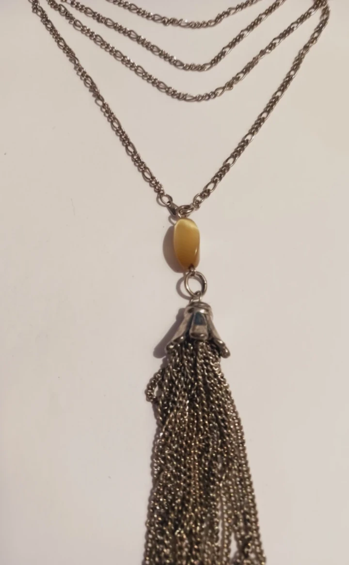 Long Tassel Pendant with Necklace